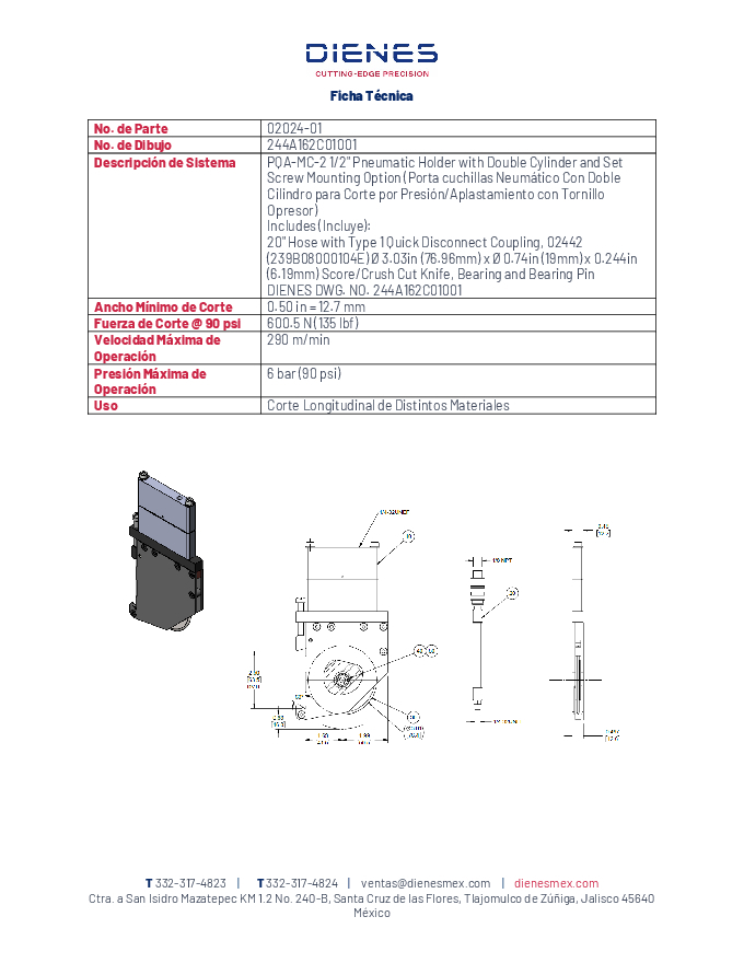 Ficha Tecnica 02024 01 244 A162 C01001