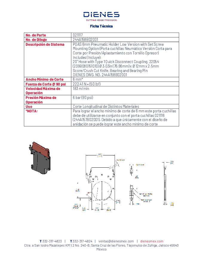 Ficha Tecnica 021117 244 A158 B02001