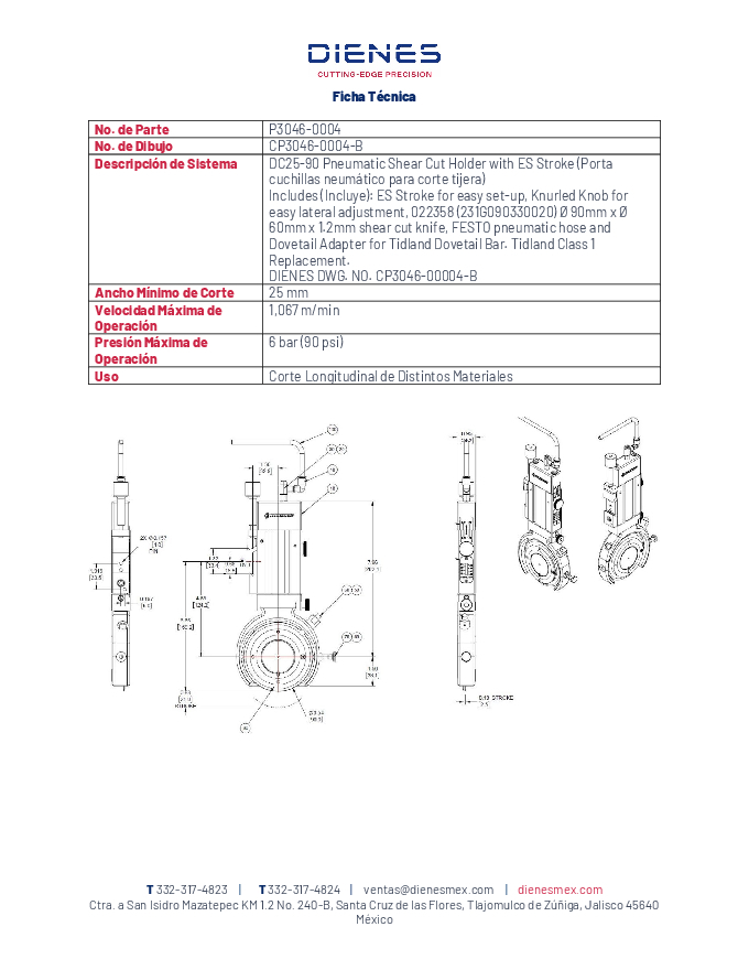 Ficha Tecnica P3046 0004 DC25 90